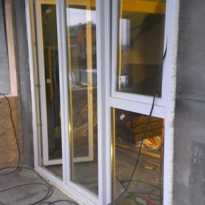французское окно выход на балкон штульповый распашной усиленный статикой