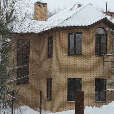 Ламинированные окна цвет Темный Дуб